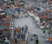 Grote markt van Mechelen vanop de Sint-Romboutstoren